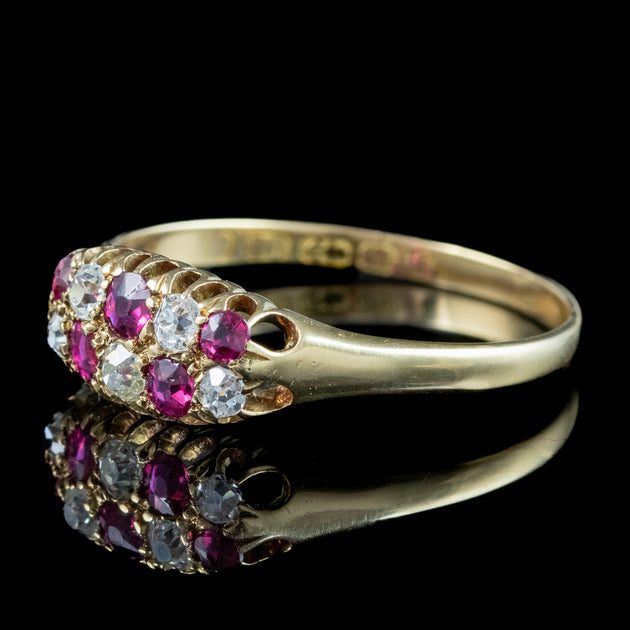 A Victorian Ruby and Diamond ring-SOLD OUT