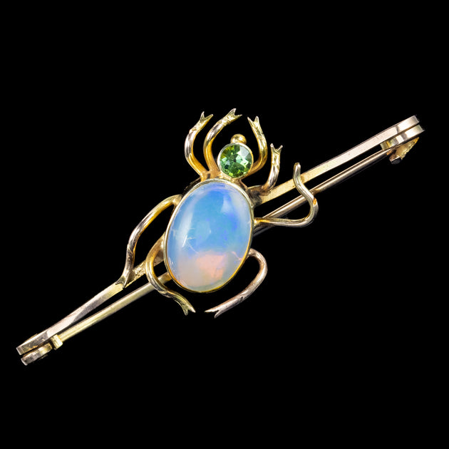 Opal hot sale brooch antique