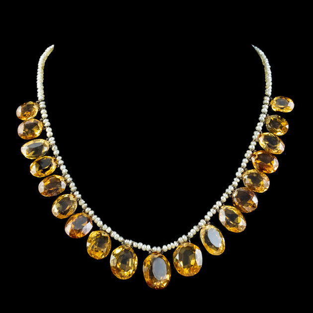 Antique on sale citrine jewelry