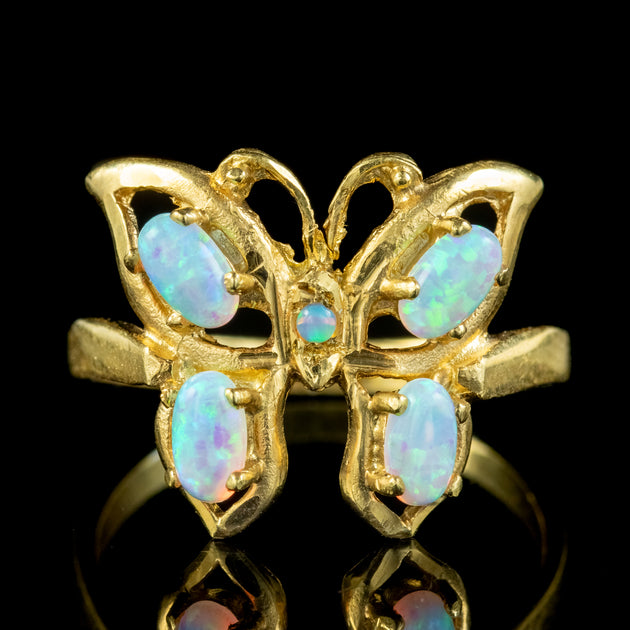 Opal butterfly ring bundle authentic for sale