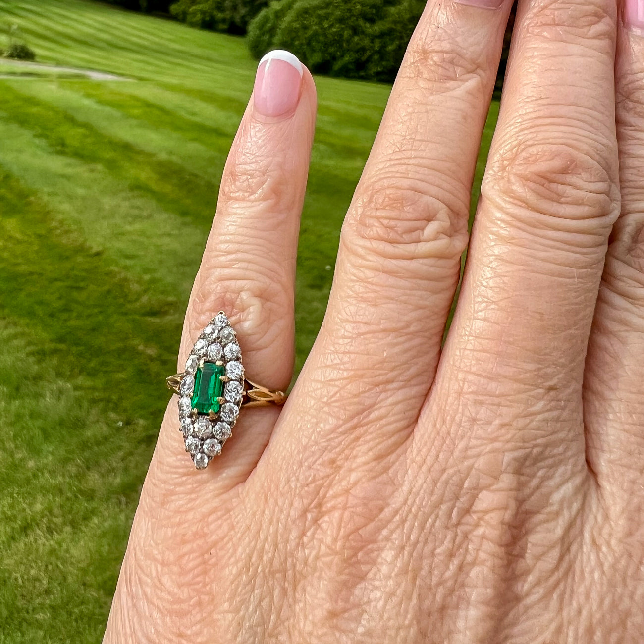 Vintage Emerald Engagement Rings