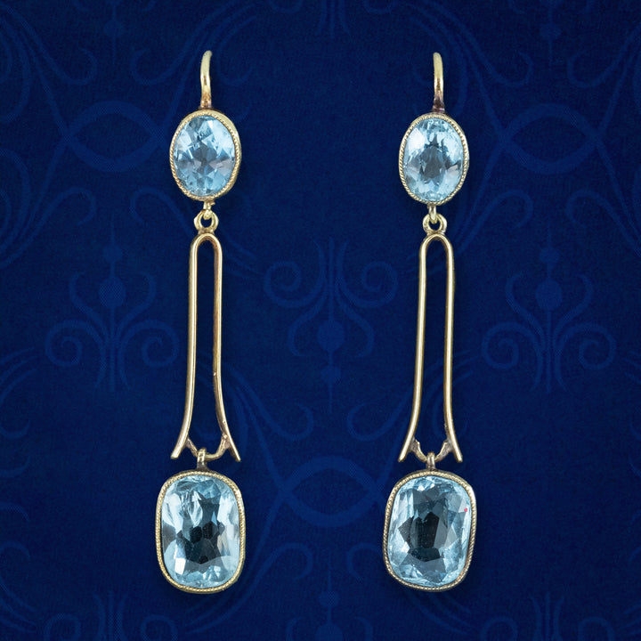 Vintage Aquamarine Earrings