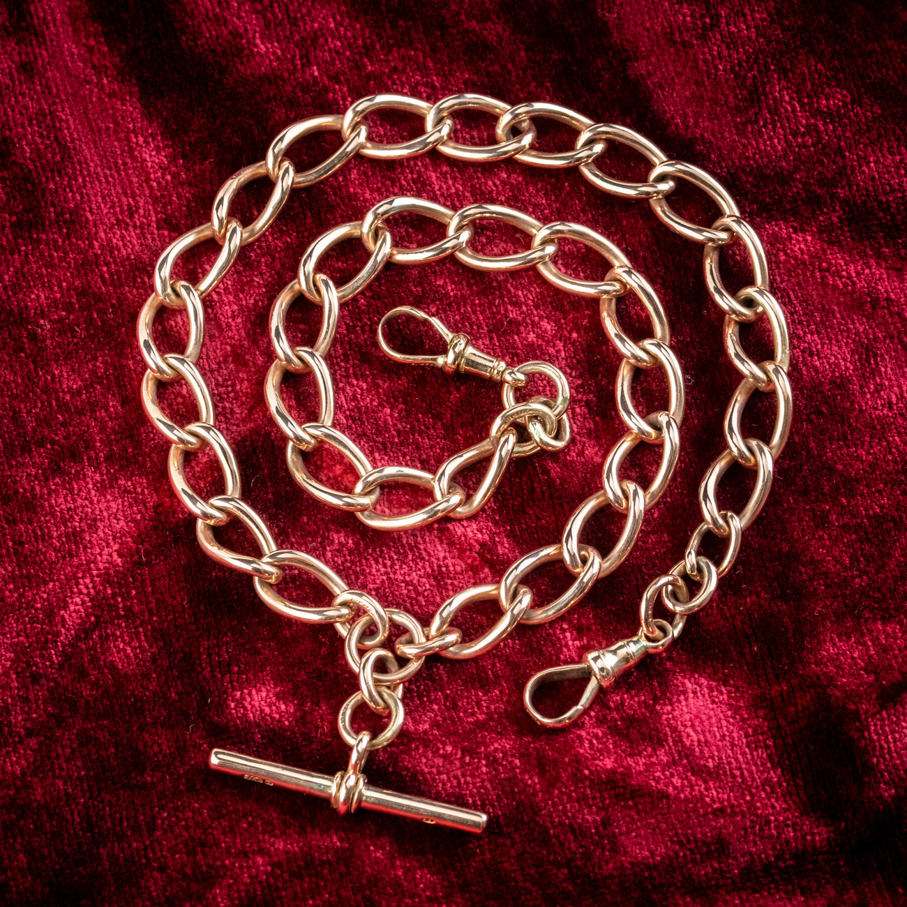 gold antique albert chain