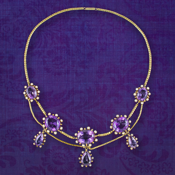 Victorian Amethyst Necklaces