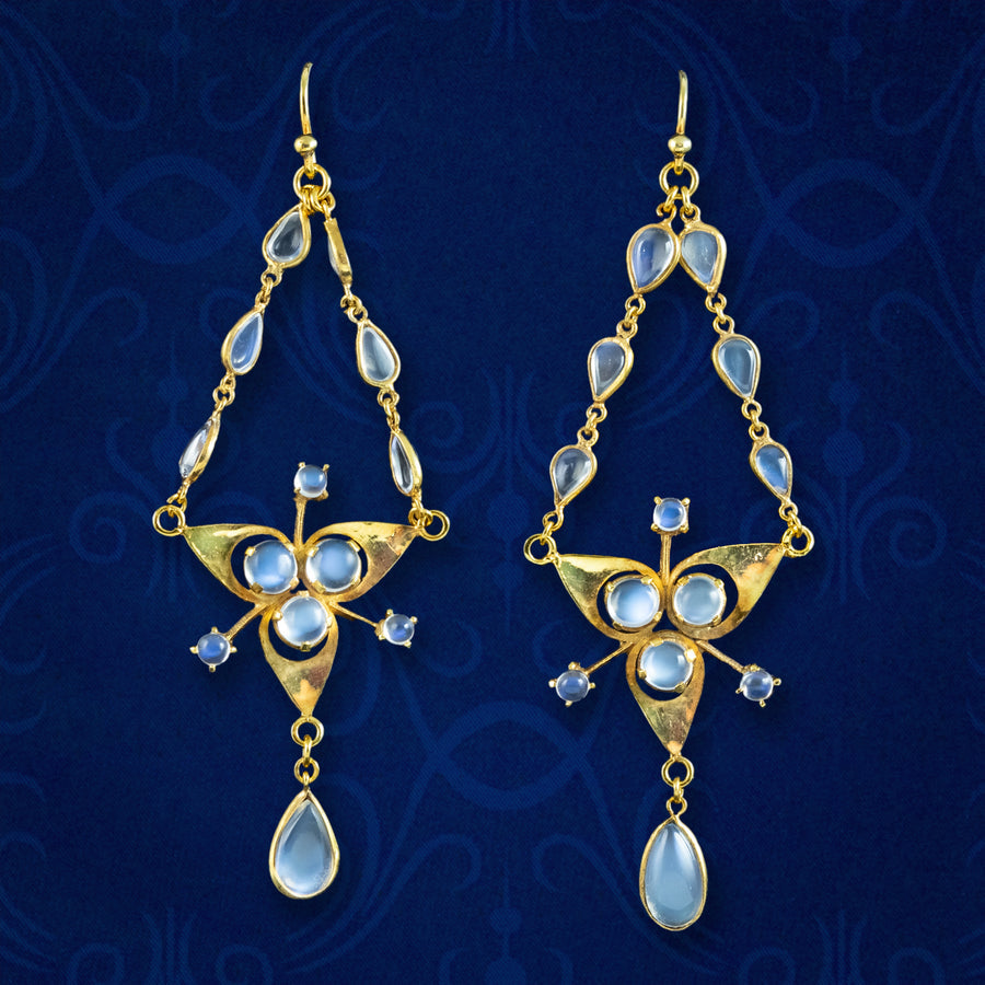 Edwardian Moonstone Earrings