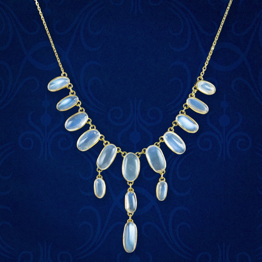 Art Deco Moonstone Necklaces