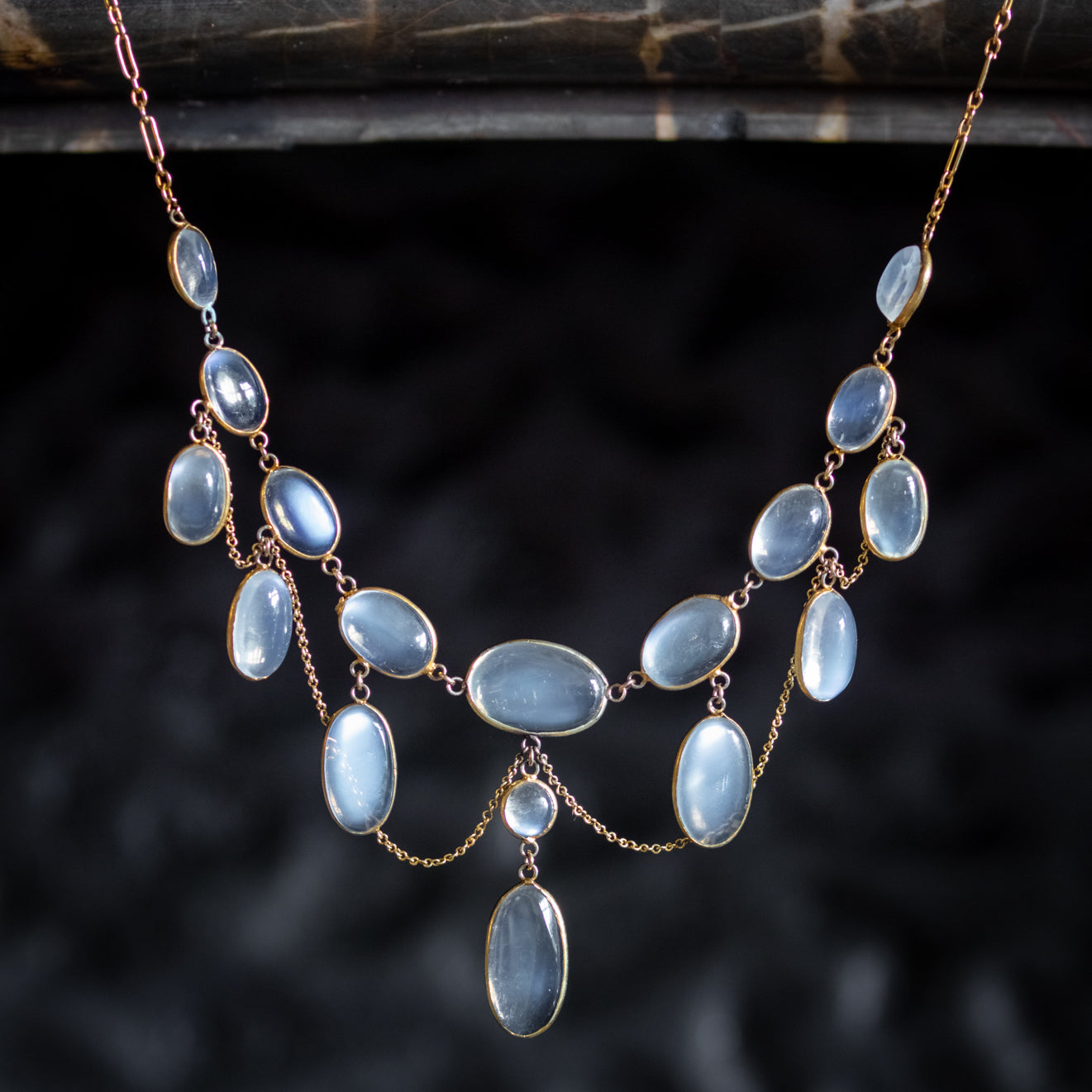 Amazon.com: Rainbow Moonstone Pendant Necklace 925 Sterling Silver  Statement Necklace For Women Valentines Day Gift For Her Vintage Style Blue  Flash Gemstone Pendant By NKG : Handmade Products
