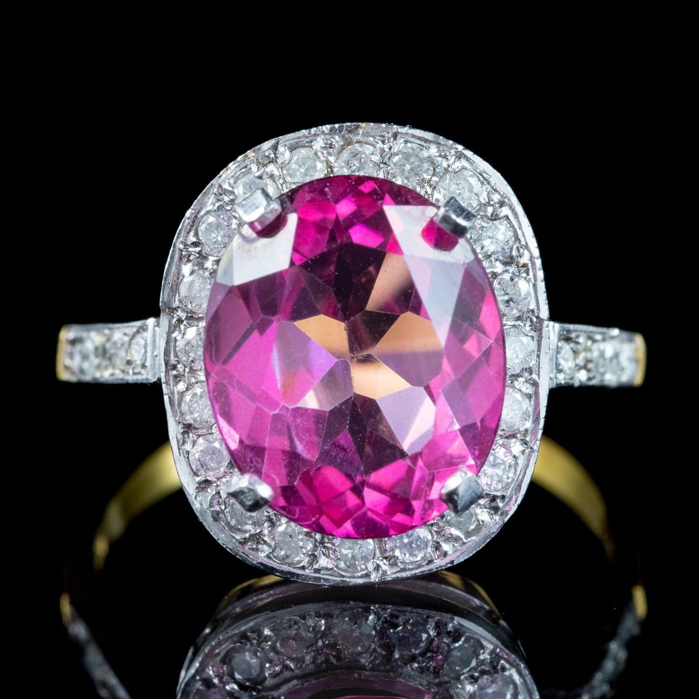 Pink Topaz Cocktail Rings Collection