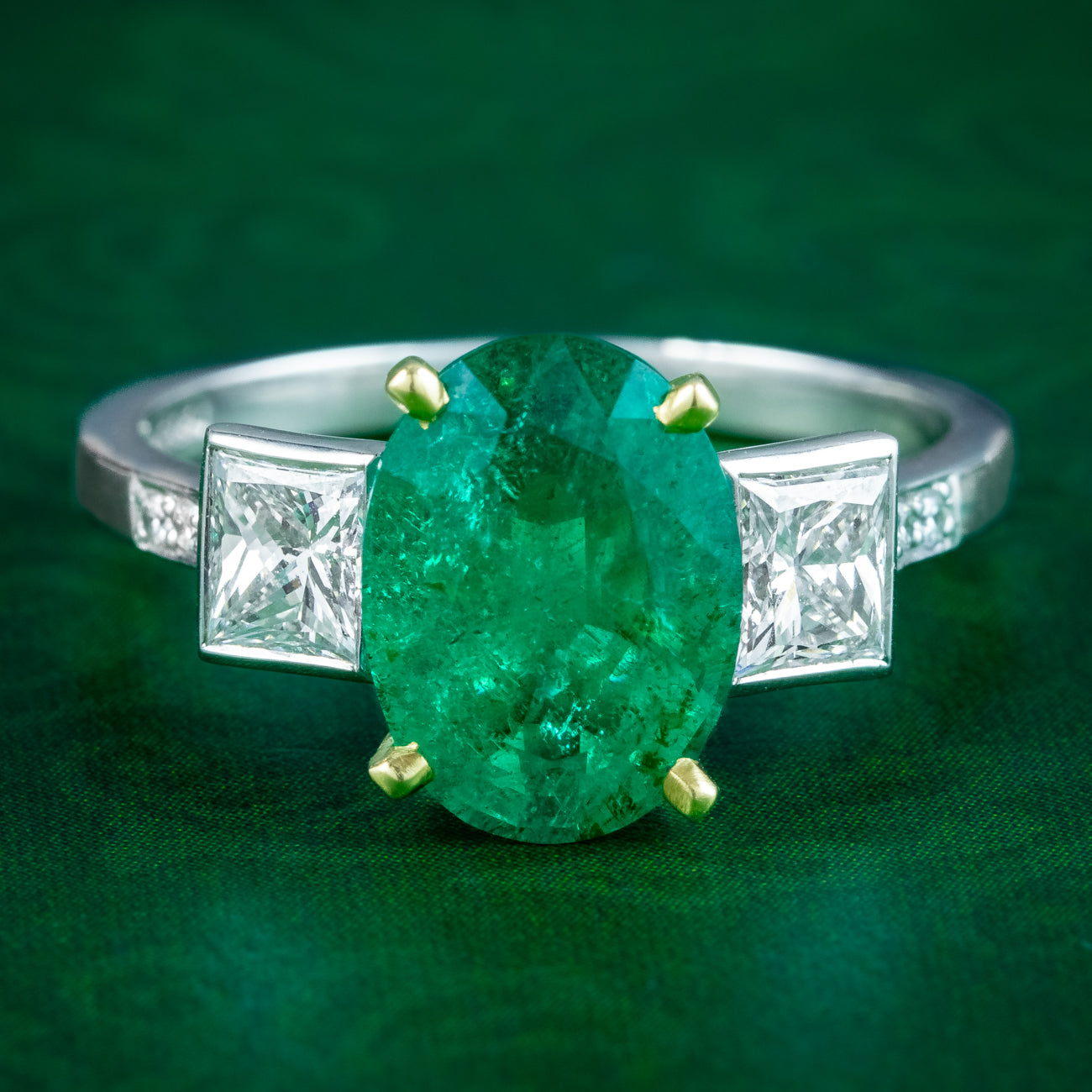 Emerald Trilogy Rings Collection