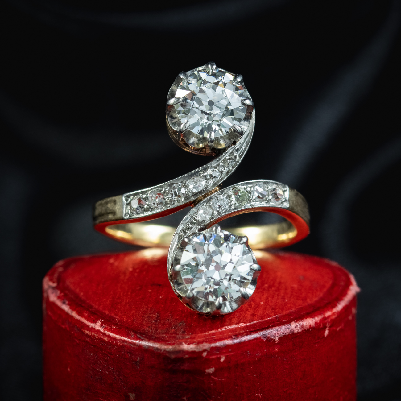 Antique Edwardian Diamond Ring 1.49Ct Diamond Solitaire 18Ct Gold 