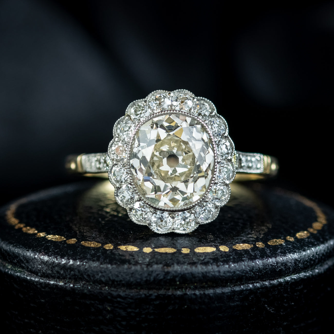 Antique Edwardian Diamond Solitaire Ring Platinum Engagement Ring Circ –  Antique Jewellery Online