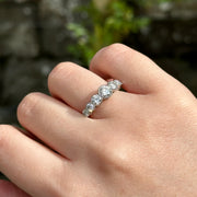 Edwardian Style Seven Stone Diamond Ring 2.5ct Total