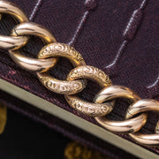 Antique Edwardian Curb Bracelet 9ct Gold With Heart Padlock Dated 1906