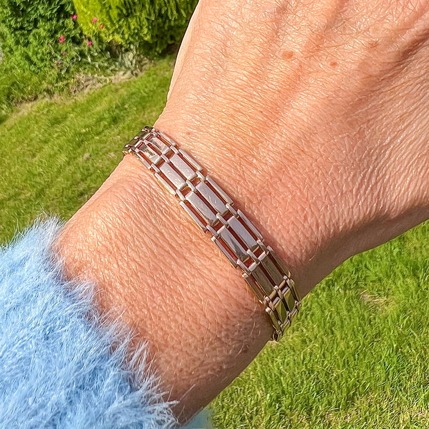Art Deco Gate Bracelet 9ct Gold