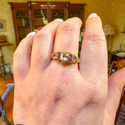 Antique Georgian Chrysoberyl Ruby Ring