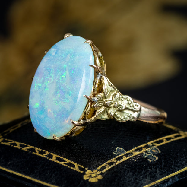 Vintage Opal Solitaire Ring 