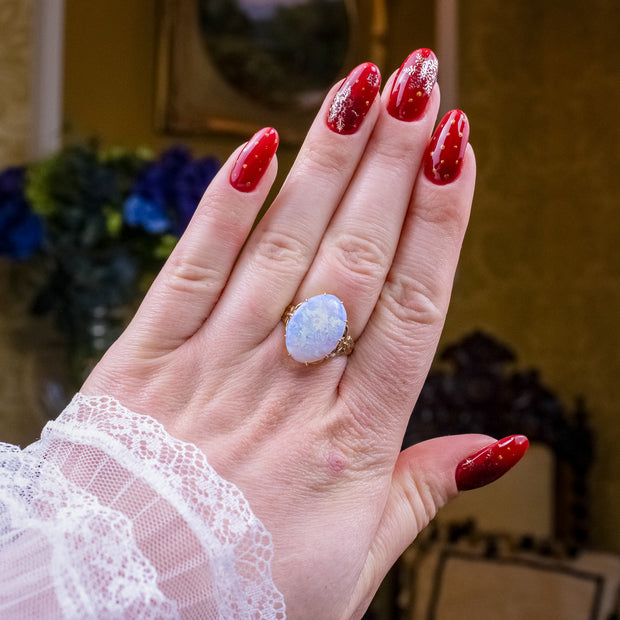 Vintage Opal Solitaire Ring