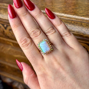 Victorian Style Opal Cluster Ring