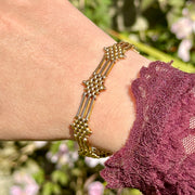 Antique Victorian Gate Bracelet 9ct Gold
