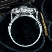 Edwardian Style Diamond Cluster Ring 2.36ct Total