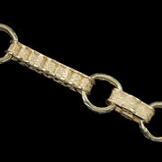 Victorian Style Albert Chain Bracelet Silver 18ct Gold Gilt
