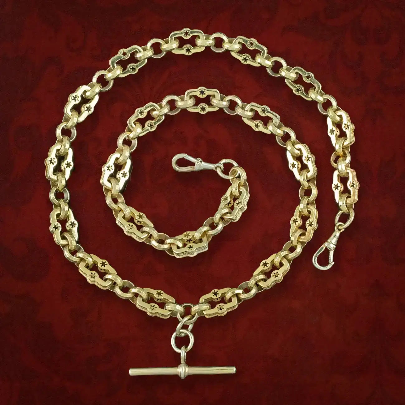 Gold Gilt Albert Chain – Laurelle Antique Jewellery