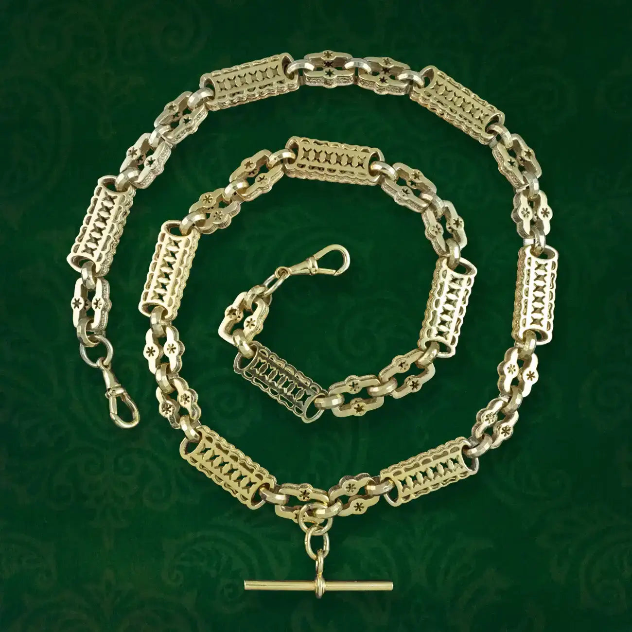 Gold Gilt Albert Chain – Laurelle Antique Jewellery