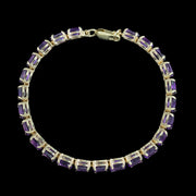 Amethyst Tennis Bracelet 9ct Gold