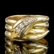 Antique Art Deco Diamond Snake Ring Dated 1920