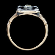 Antique Art Deco Onyx Diamond Ring 0.36ct Total