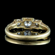 Antique Art Deco Diamond Trilogy Ring 0.40ct Total