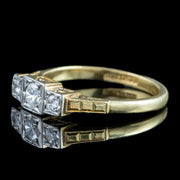 Antique Art Deco Diamond Trilogy Ring 0.40ct Total