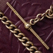Antique Edwardian Albert Chain 9ct Gold 