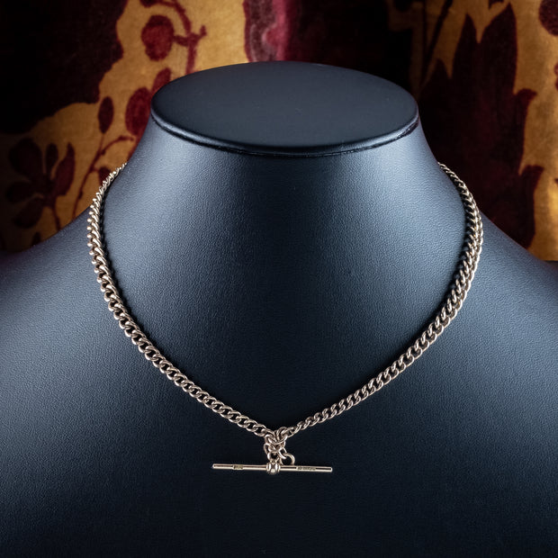 Antique Edwardian Albert Chain 9ct Gold 