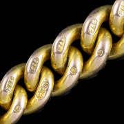 Antique Edwardian Albert Chain 9ct Gold