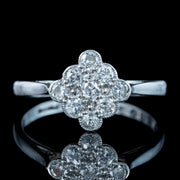 Antique Edwardian Diamond Cluster Ring 0.54ct Total