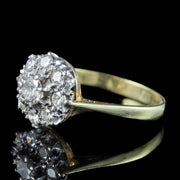 Antique Edwardian Diamond Cluster Ring 1ct Total 