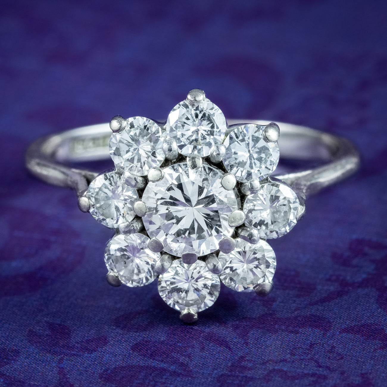 Edwardian Diamond Daisy Cluster Ring | – Laurelle Antique Jewellery