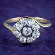 Antique Edwardian Diamond Daisy Cluster Ring 0.64ct Total