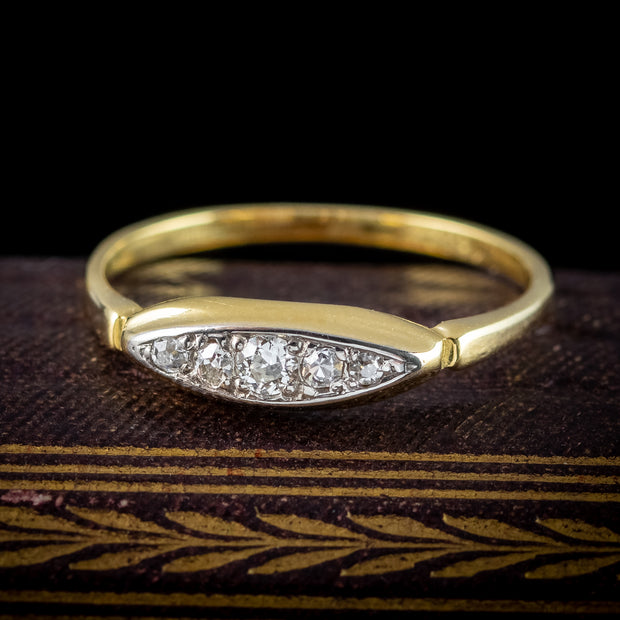 Antique Edwardian Diamond Five Stone Ring 