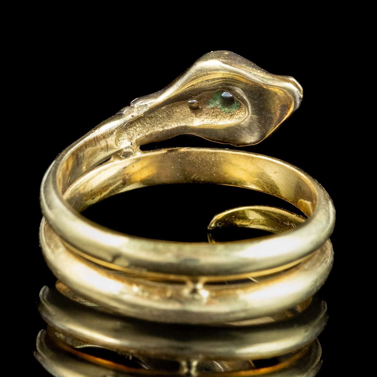 Edwardian French Diamond Snake Ring | – Laurelle Antique Jewellery