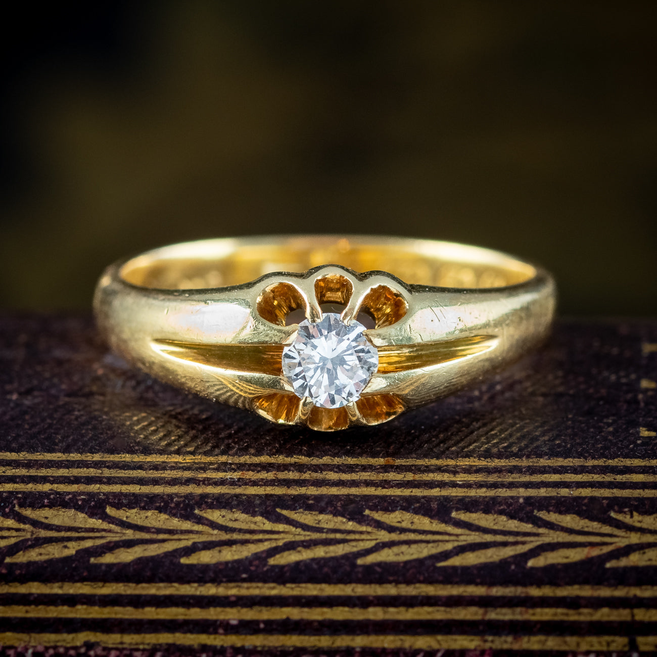 Antique Edwardian Solitaire Ring Diamond 0.30ct – Laurelle Antique ...