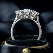 Antique Edwardian Diamond Trilogy Ring 2ct Total