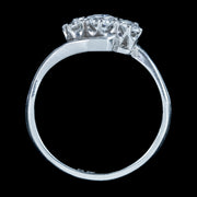 Antique Edwardian Diamond Trilogy Twist Ring 0.52ct Total