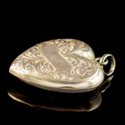 Antique Edwardian Heart Locket 9ct Gold Dated 1909