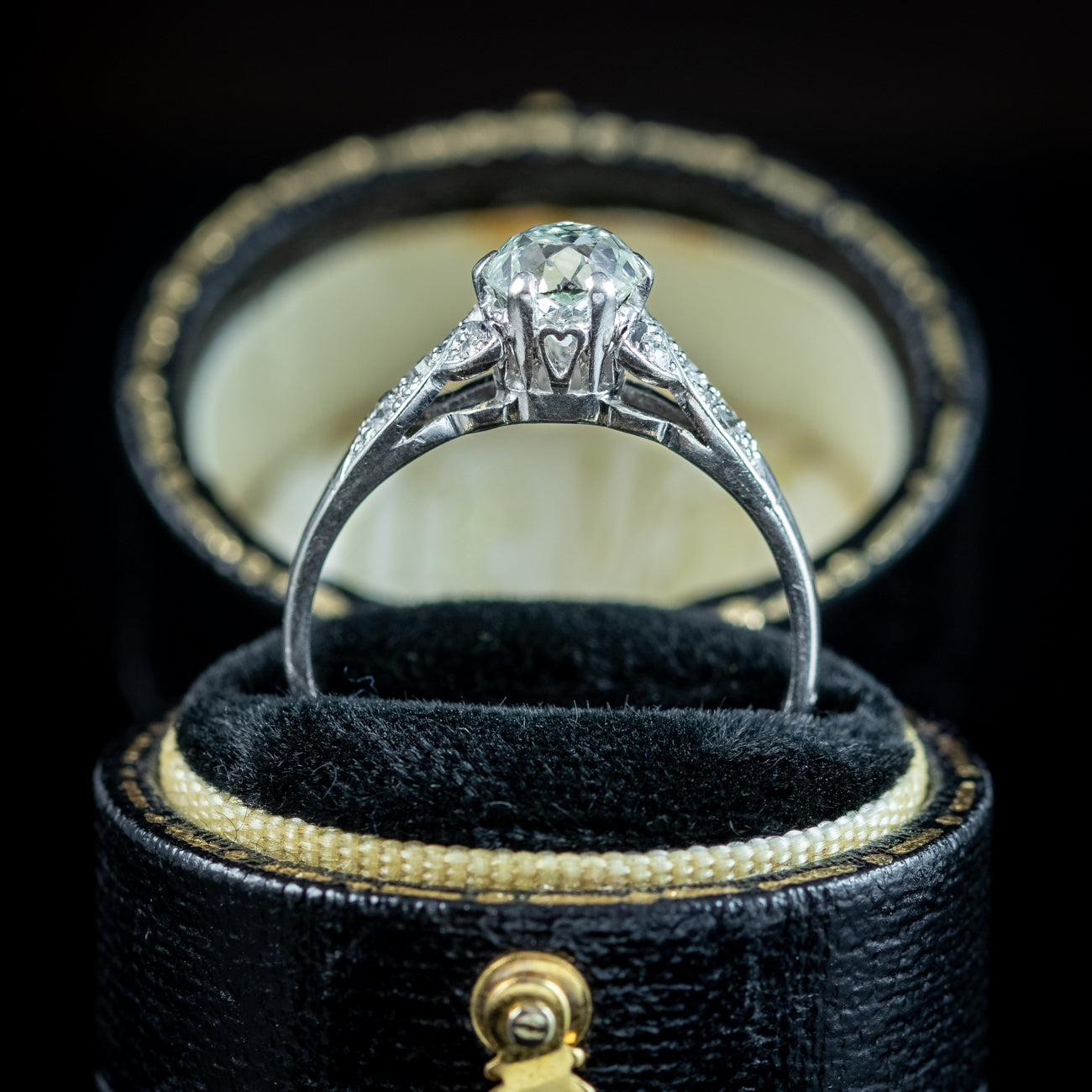 Edwardian Diamond Solitaire Ring | – Laurelle Antique Jewellery
