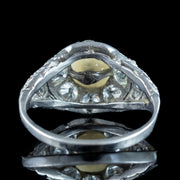 Antique Edwardian Pearl Diamond Cluster Ring 1.1ct Diamond