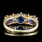 Antique Edwardian Sapphire Diamond Ring 1.2ct Sapphire