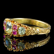 Antique Georgian Chrysoberyl Ruby Ring 