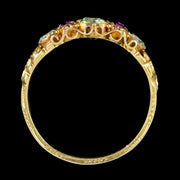 Antique Georgian Chrysoberyl Ruby Ring 